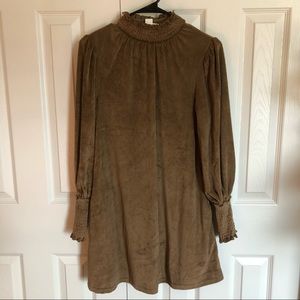 Roolee Through the Door Velvet Dress in Brown | Size Small